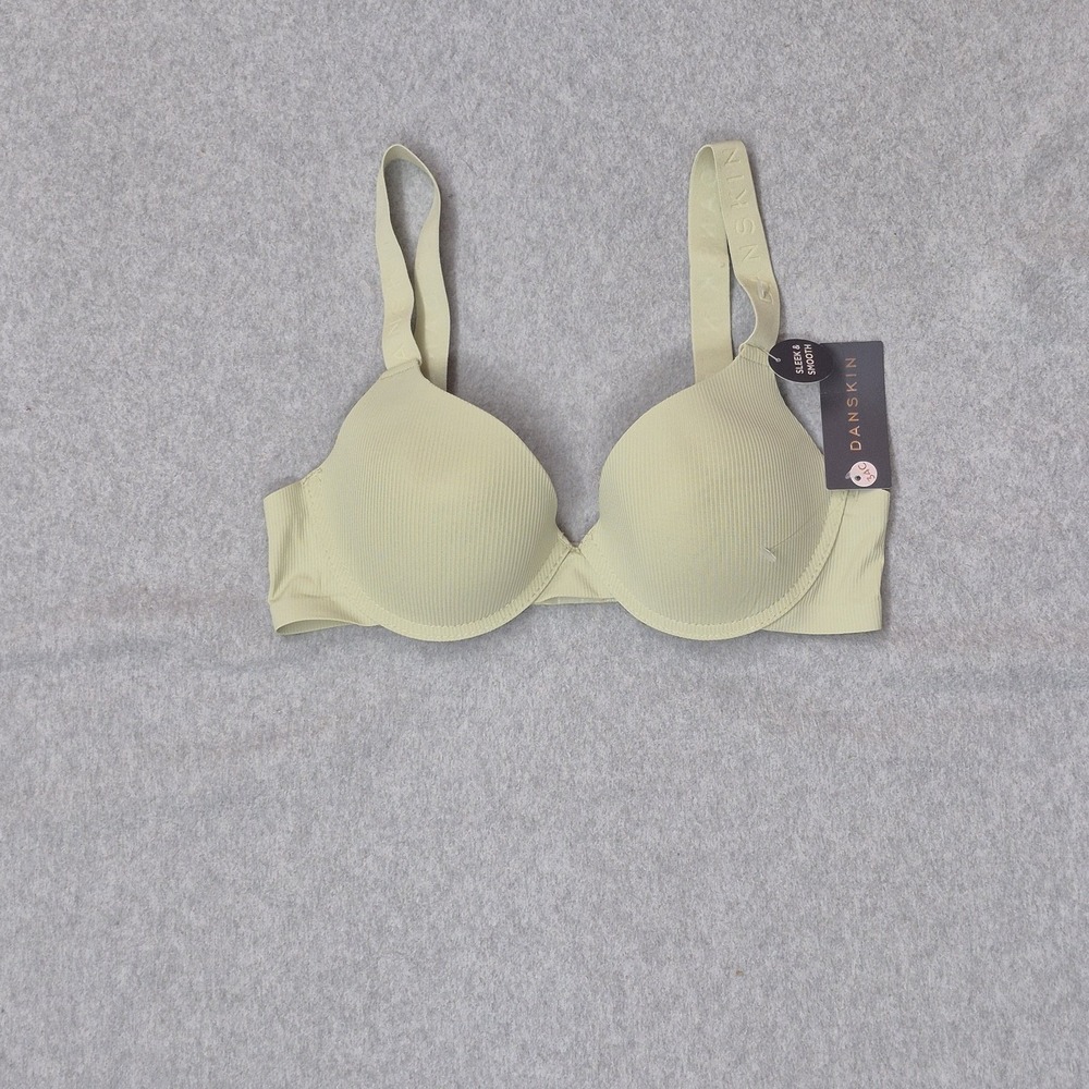Danskin Women Bra 34C Pistachio Green Push Up Underwired NWT